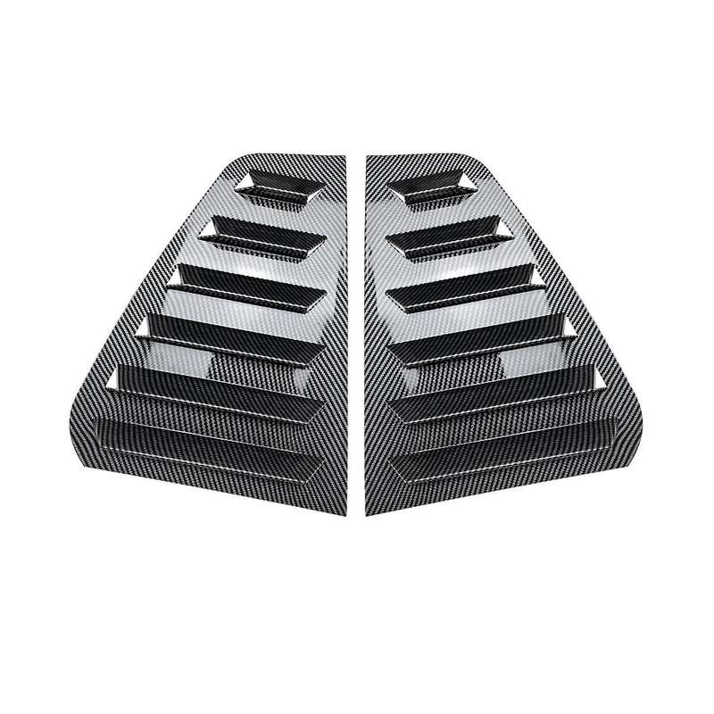 Car Carbon Fiber Rear Windows Triangle Louver Cover Stickers for Golf 6 Mk6 2008-2012 Cover
