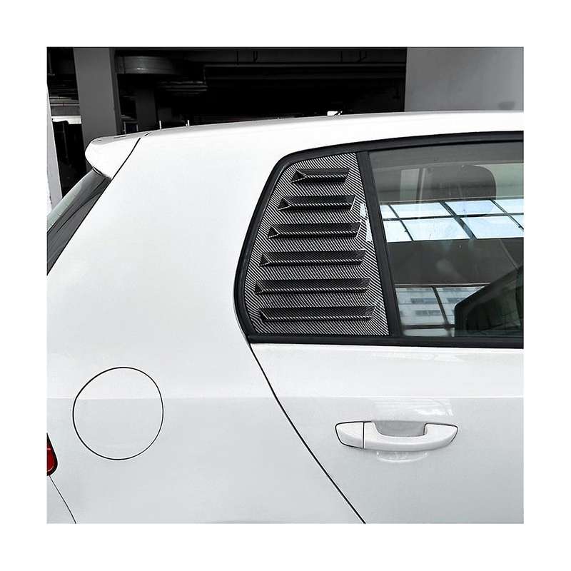 Car Carbon Fiber Rear Windows Triangle Louver Cover Stickers for Golf 6 Mk6 2008-2012 Cover