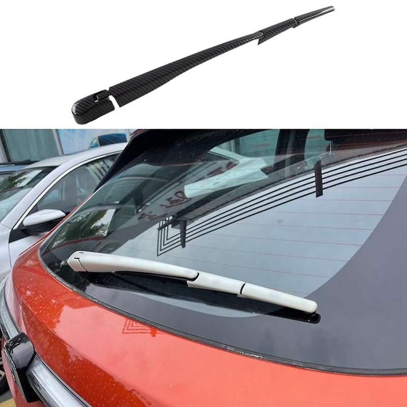 Car Carbon Fiber Rear Windshield Rain Wiper Blade Arms Cover Trim Decoration for -v Xrv Xr-v 2022 20