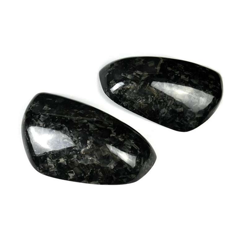 Car Carbon Fiber Rearview Mirror Cover for 370Z Z34 2009-2019 Forging Pattern Side Mirror Cover Fra