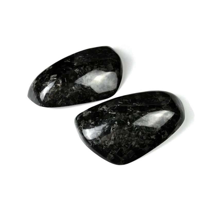 Car Carbon Fiber Rearview Mirror Cover for 370Z Z34 2009-2019 Forging Pattern Side Mirror Cover Fra