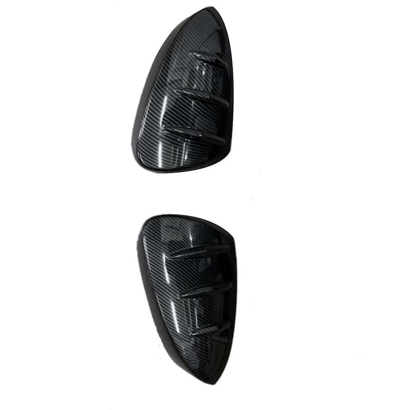 Car Carbon Fiber Reversing Mirror Shell Rearview Mirror Cover Reflector Rear Cover Shell for Yaris 2