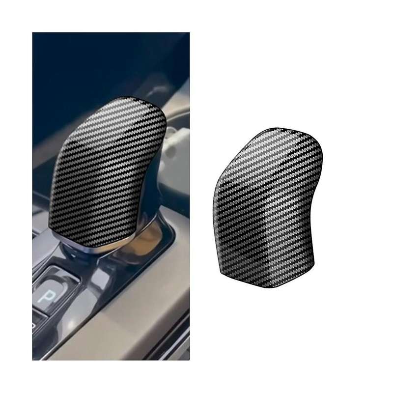 Car Carbon Fiber Shift Knob Cover Gear Head Cover Trim for Prius 60 Series 2020-2023 Interior Acces