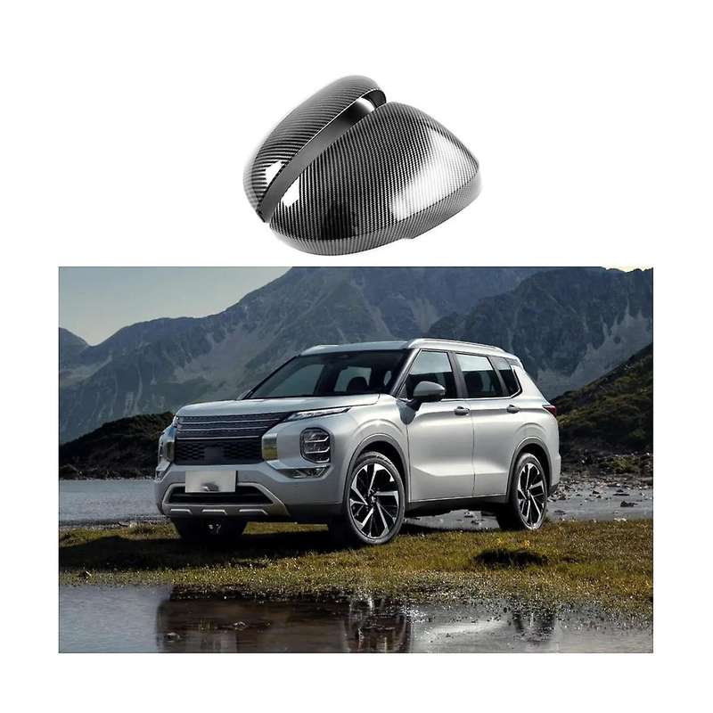 Car Carbon Fiber Side Door Rear View Mirror Decoration Sticker Cover Trim Accessories for 2022 2023
