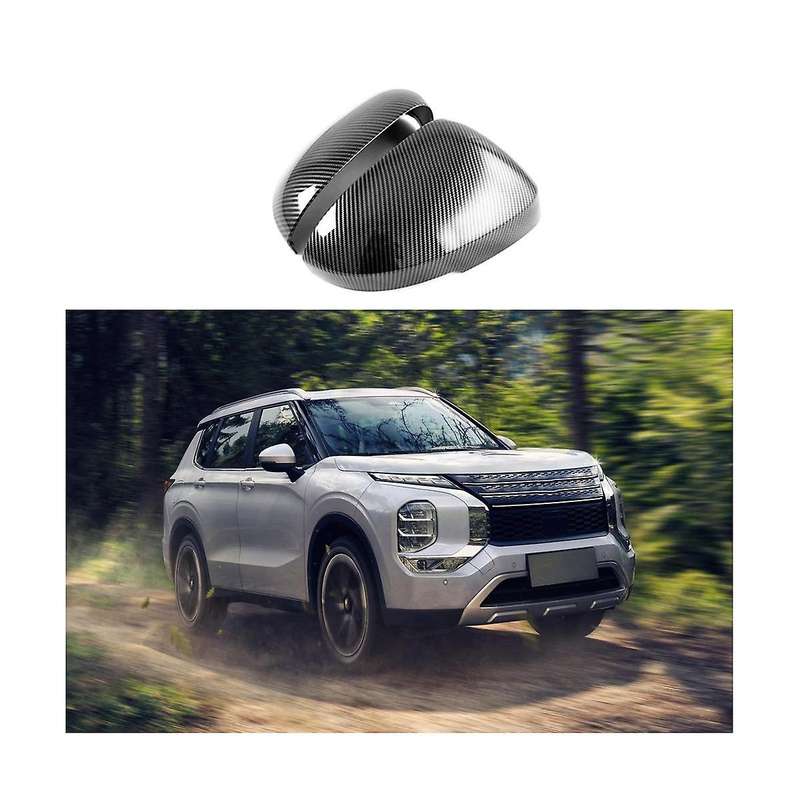 Car Carbon Fiber Side Door Rear View Mirror Decoration Sticker Cover Trim Accessories for 2022 2023