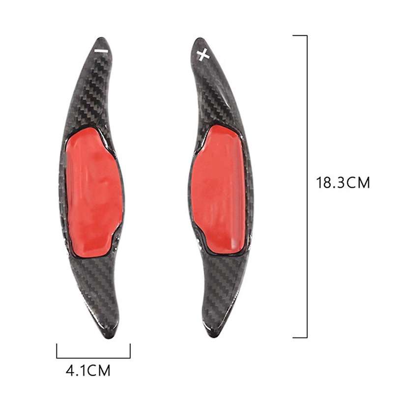 Car Carbon Fiber Steering Wheel Shift Blade Paddle Shifter Extension for Paddle Shift Trim