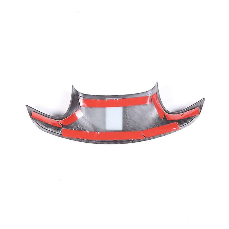 Car Carbon Fiber Steering Wheel Panel Cover Frame Sticker for Corvette C7 2014-2019