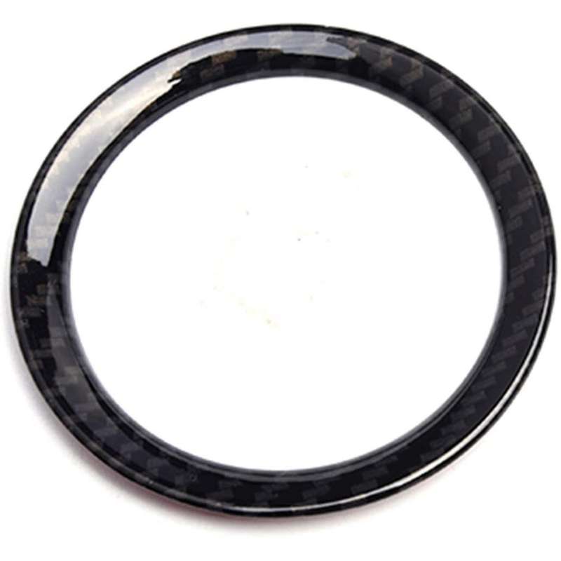 Car Carbon Fiber Steering Wheel Decoration Ring Cover Trim Sticker for Smart 453 Fortwo 2015-2020
