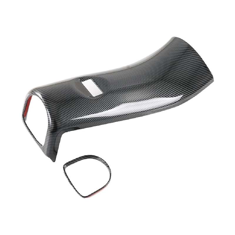 Car Carbon Fiber Style Armrest Box Rear Frame Trim Cover Sticker for Dolphin Atto1 Ea1 2022 2023