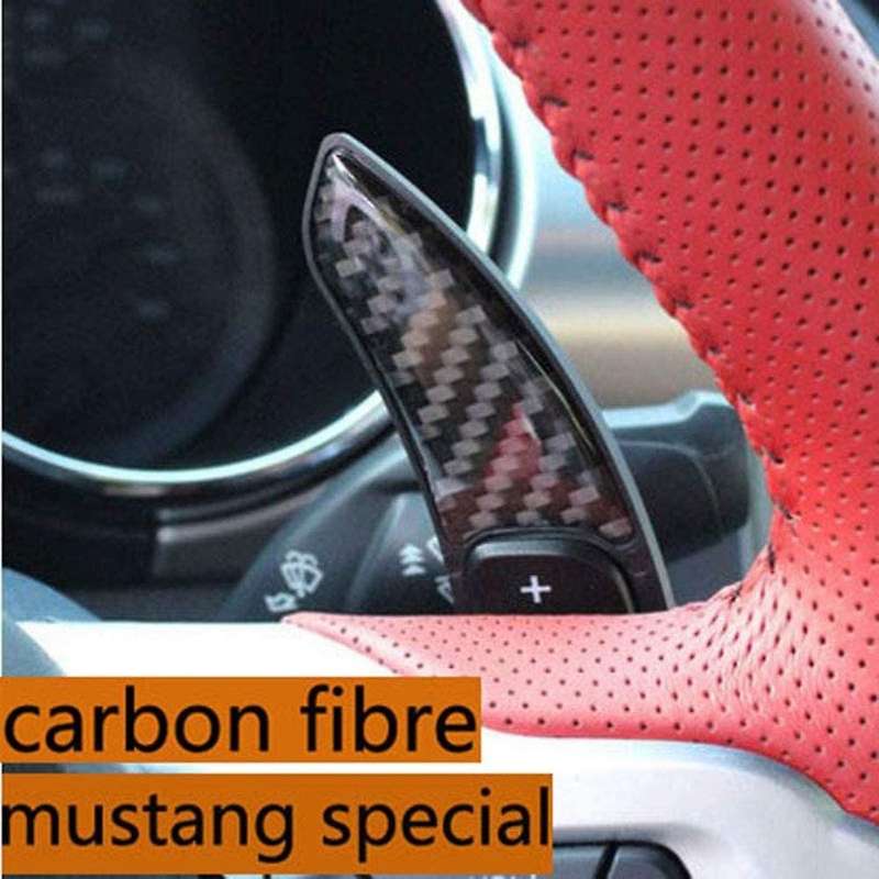 Car Carbon Fiber Steering Wheel Shift Paddle Shifter Extension Gear Kit for 2015-2020 Accessories,Bl