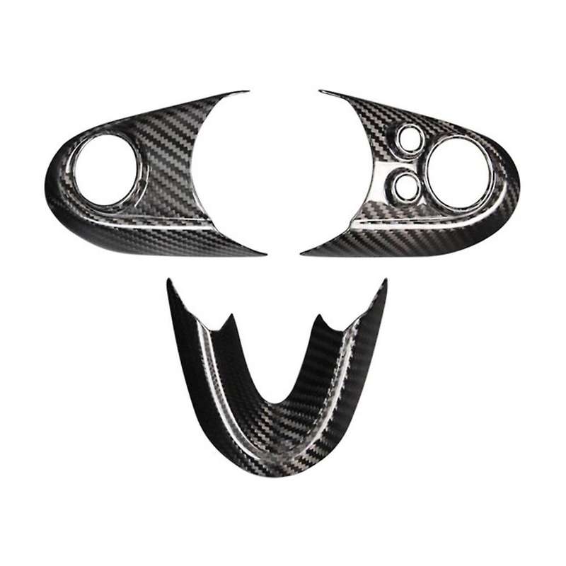 Car Carbon Fiber Steering Wheel Trim Cover Panel Sticker for F54 F55 F56 F57 F60