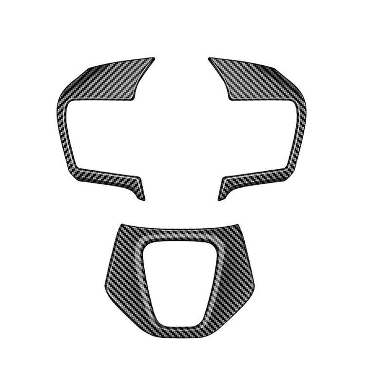 Car Carbon Fiber Steering Wheel Trim Frame Cover Sticker Car Inner Accessories for Alphard 40 Series