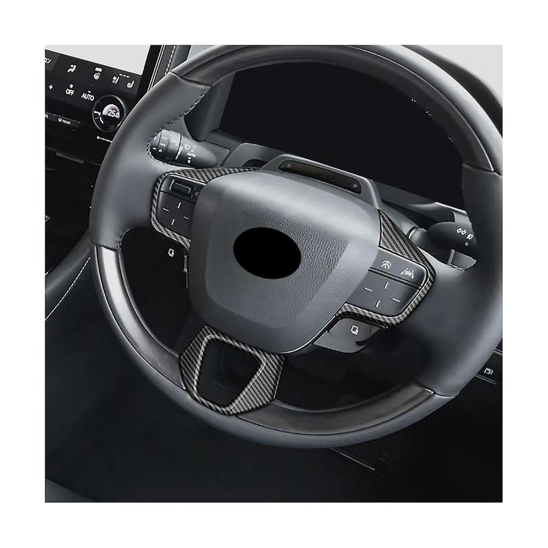 Car Carbon Fiber Steering Wheel Trim Frame Cover Sticker Car Inner Accessories for Alphard 40 Series