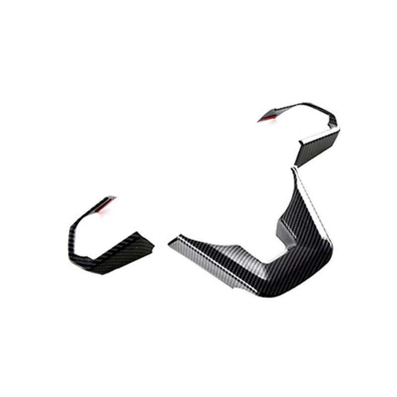 Car Carbon Fiber Style Interior Trim ABS Steering Wheel Cover Decorative Frame for Land Cruiser LC3