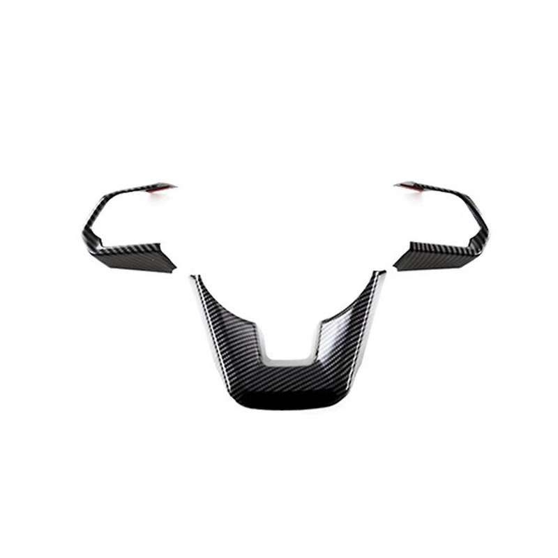 Car Carbon Fiber Style Interior Trim ABS Steering Wheel Cover Decorative Frame for Land Cruiser LC3