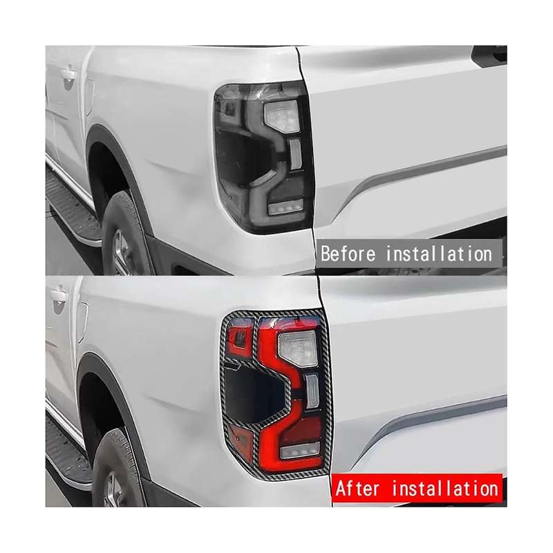 Car Carbon Fiber Style Rear Fog Light Lamp Frame Trim Stick for 2023+ Car Accessories