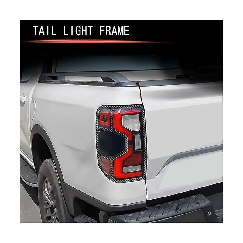 Car Carbon Fiber Style Rear Fog Light Lamp Frame Trim Stick for 2023+ Car Accessories