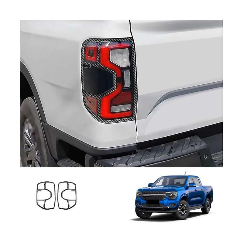Car Carbon Fiber Style Rear Fog Light Lamp Frame Trim Stick for 2023+ Car Accessories