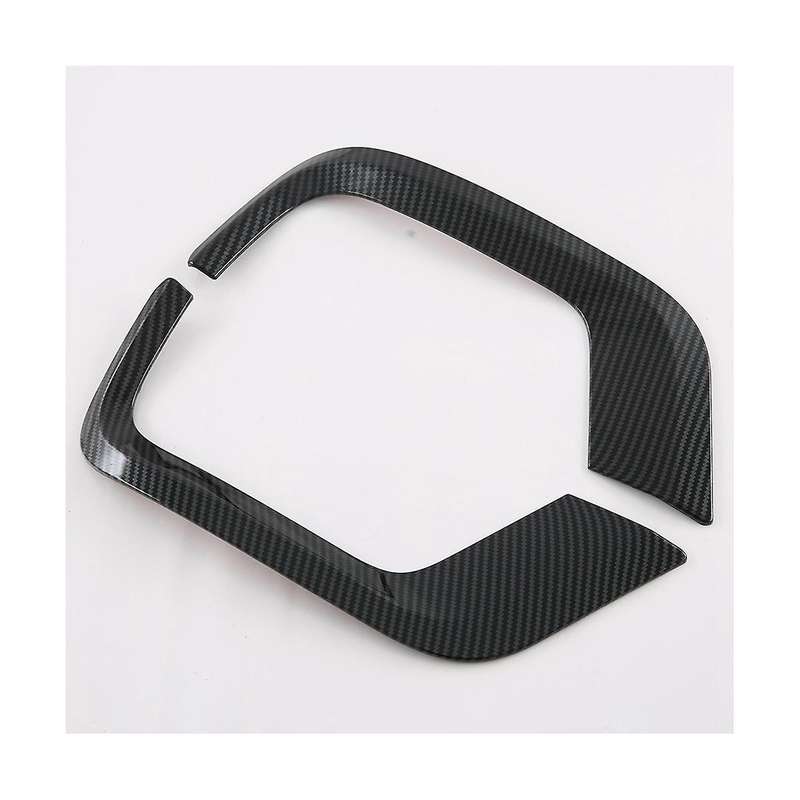 Car Carbon Fiber Style Front Fog Light Frame Protection Lamp Cover Trim for Land Cruiser Lc300 2022