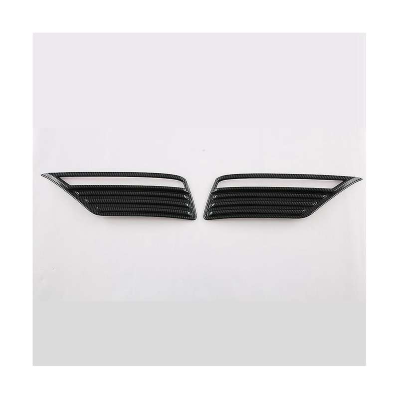Car Carbon Fiber Style Rear Fog Light Frame Protection Lamp Cover Trim for Land Cruiser Lc300 2022