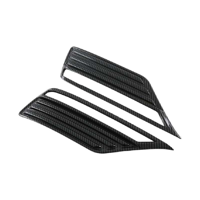 Car Carbon Fiber Style Rear Fog Light Frame Protection Lamp Cover Trim for Land Cruiser Lc300 2022