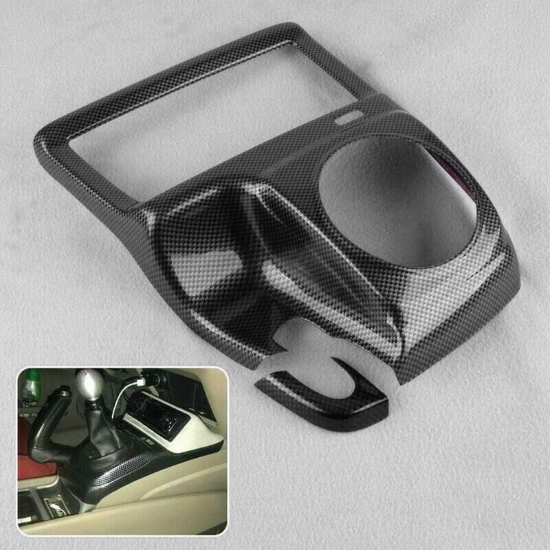 Car Carbon Fiber Style Interior Center Gear Shift Frame Cover Trim Fit for 2006 2007 2008 2009 2010