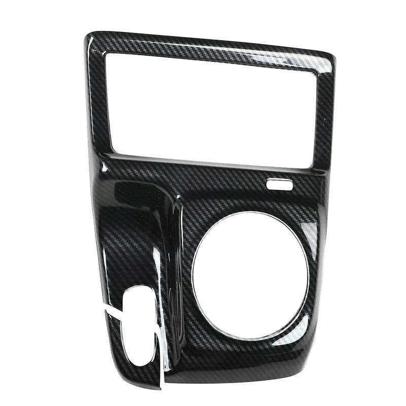 Car Carbon Fiber Style Interior Center Gear Shift Frame Cover Trim Fit for 2006 2007 2008 2009 2010