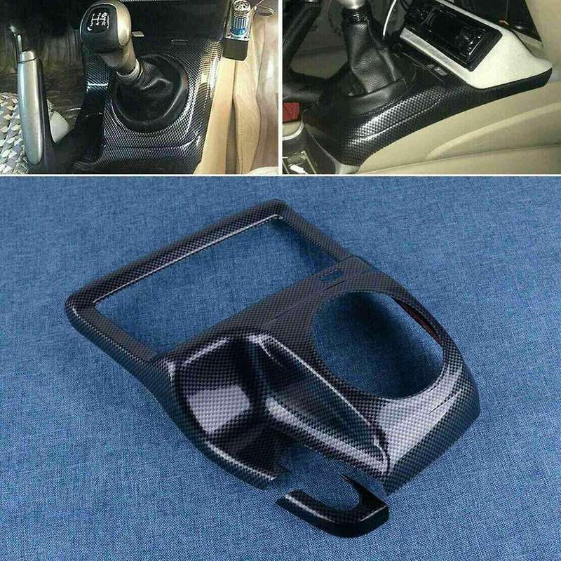 Car Carbon Fiber Style Interior Center Gear Shift Frame Cover Trim Fit for 2006 2007 2008 2009 2010
