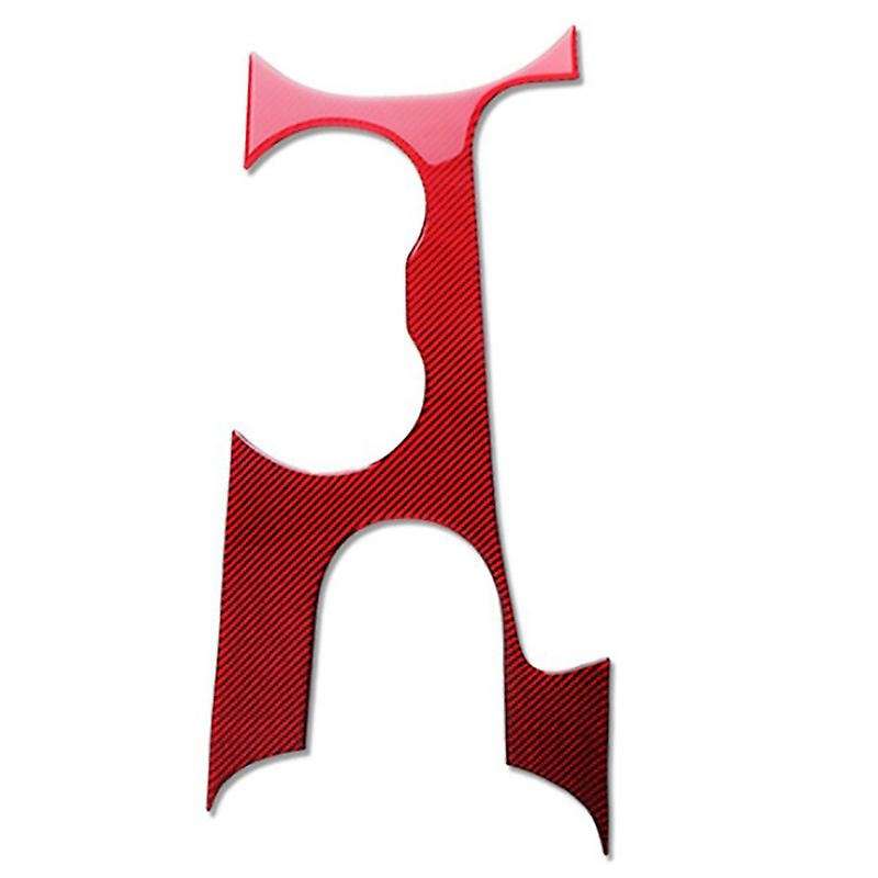 Car Carbon Fiber Transmission Water Cup Holder Decoration Sticker, Inner Gearbox Cover, for 2015-201