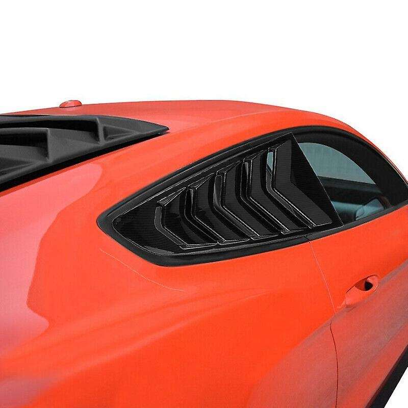 Car Carbon Fiber Vent Side Window Louver Cover ABS for 2015-2017