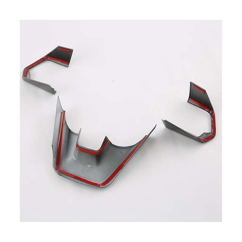 Car Carbon Fiber Style Steering Wheel Switch Button Frame Cover Trim for Land Cruiser LC300 2022 20