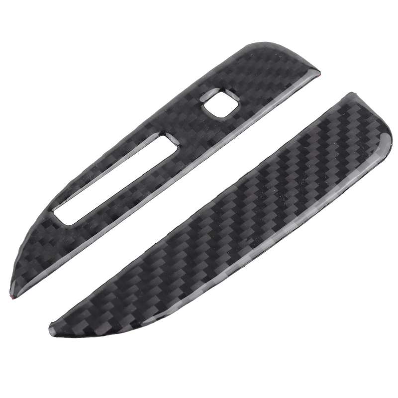 Car Carbon Fiber Transmission Water Cup Holder Decoration Sticker Cover,Inner Gearbox Cover, for 201