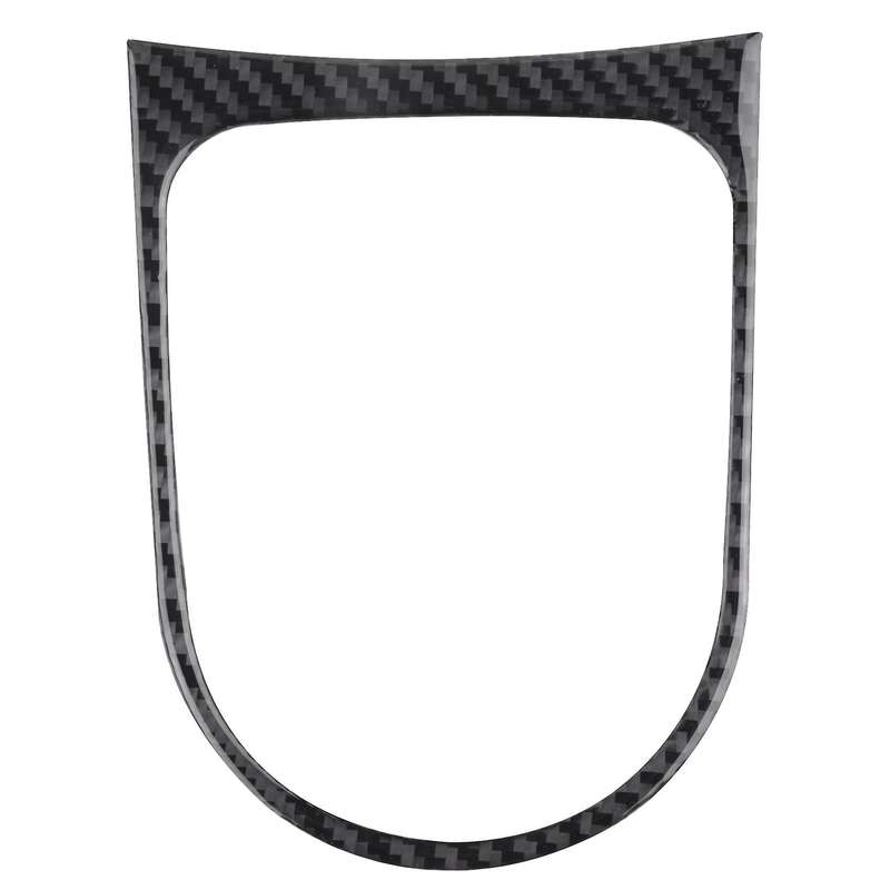 Car Carbon Fiber Transmission Water Cup Holder Decoration Sticker Cover,Inner Gearbox Cover, for 201