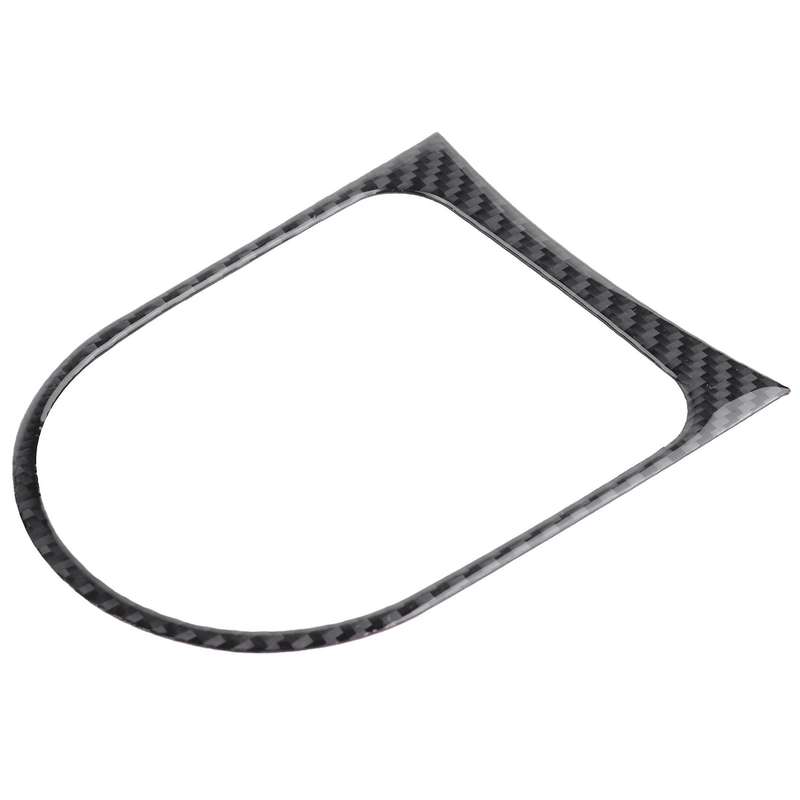 Car Carbon Fiber Transmission Water Cup Holder Decoration Sticker Cover,Inner Gearbox Cover, for 201