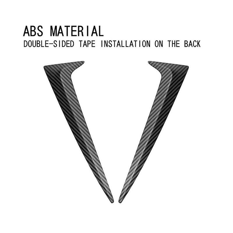 Car Carbon Fiber Vertical Rear Window Side Spoiler Wing for Sienna 2020-2022 Rear Window Mirror Tai