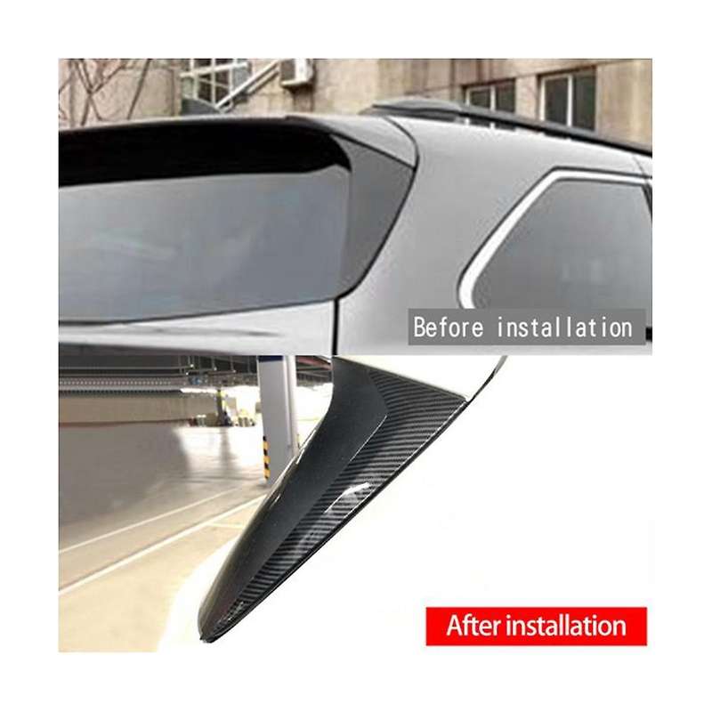 Car Carbon Fiber Vertical Rear Window Side Spoiler Wing for Sienna 2020-2022 Rear Window Mirror Tai