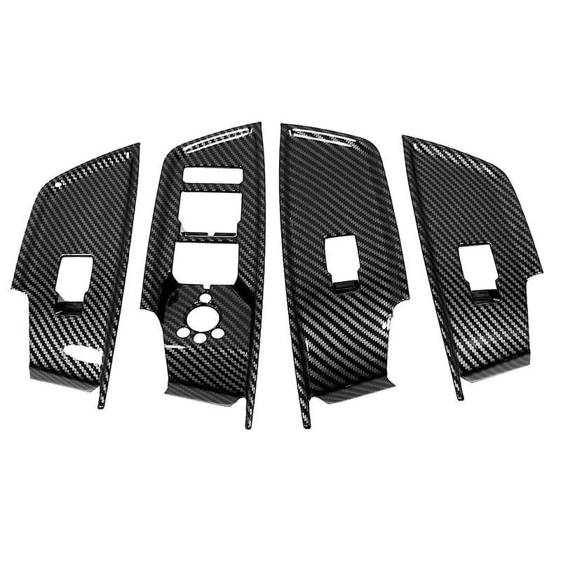 Car Carbon Fiber Window Glass Lift Button Trim Switch Cover Door Armrest Panel Sticker for  A3 8Y 20