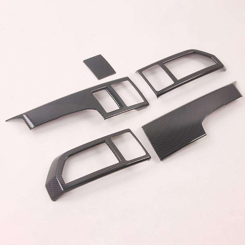 Car Carbon Fibre Central Console Panel Cover Trim Air Outlet Vent Frame Interior Accessories for 202