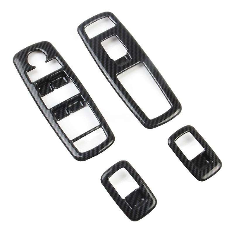Car Carbon Fiber Window Lift Trim Switch Panel Cover Trim for Charger 2011-2020 Accessories