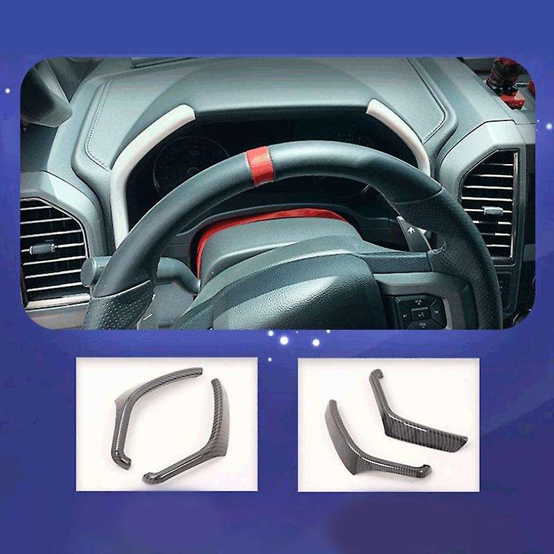 Car Carbon Fibre Steering Wheel Dashboard Trim Side Instrument Cover Trim Frame Accessories for 2020