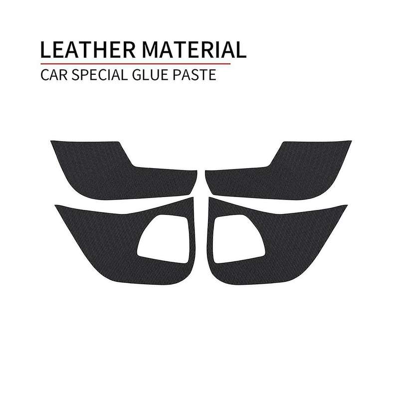 Car Carbon Leather Door Protector Pad Door Plank Anti- Pad Anti-dirty Mat Cover for Xr-v -v Vezel 2