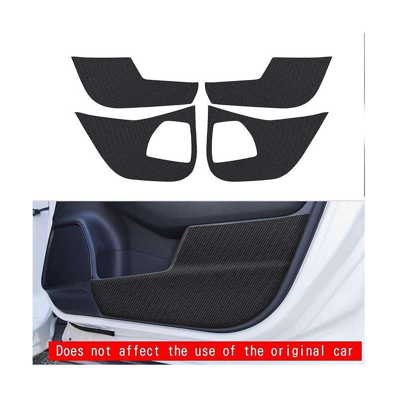 Car Carbon Leather Door Protector Pad Door Plank Anti- Pad Anti-dirty Mat Cover for Xr-v -v Vezel 2