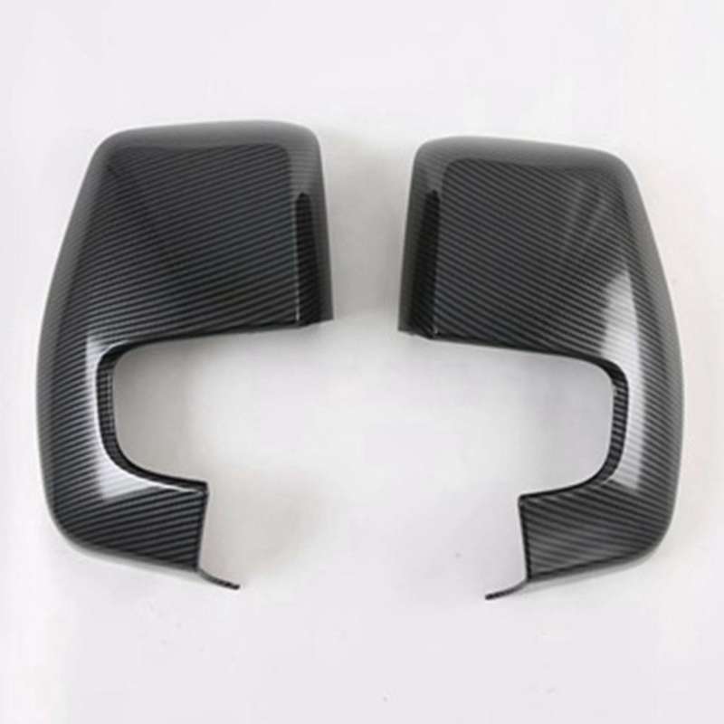 Car Carbon Rear View Rearview Side Glass Mirror Cover Trim Side Mirror Caps for Transit 2017 Tourne