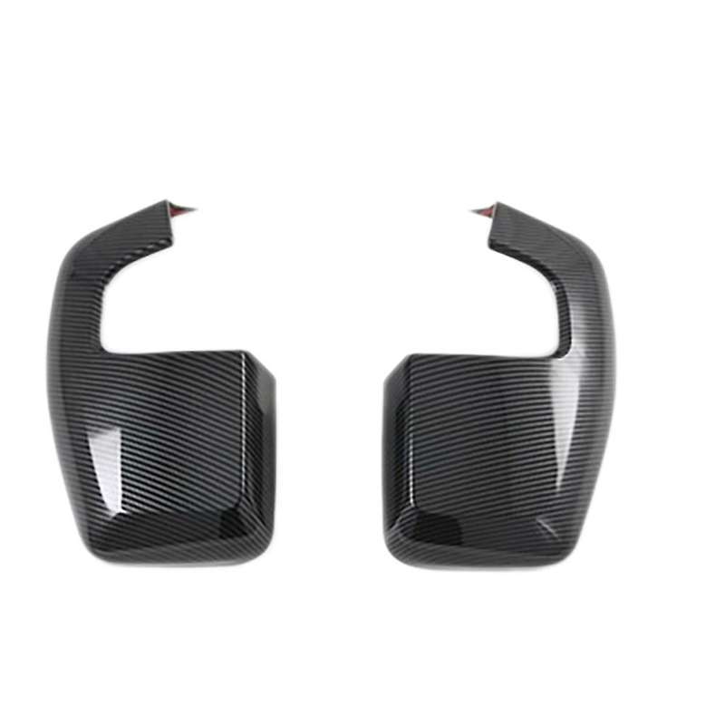 Car Carbon Rear View Rearview Side Glass Mirror Cover Trim Side Mirror Caps for Transit 2017 Tourne