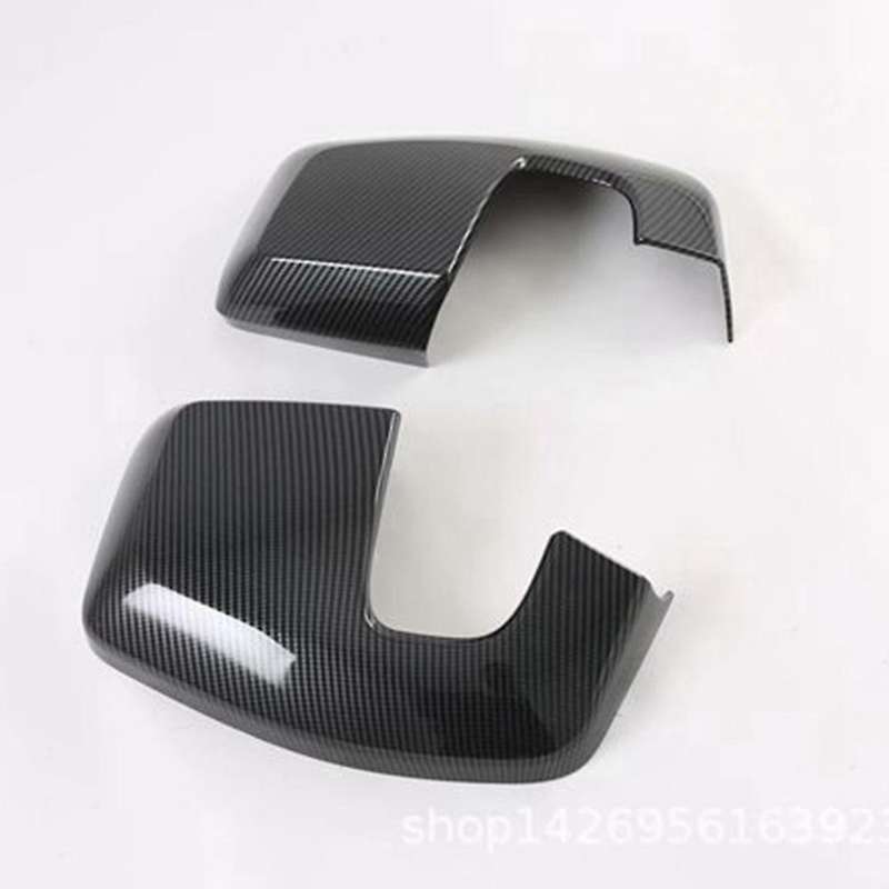 Car Carbon Rear View Rearview Side Glass Mirror Cover Trim Side Mirror Caps for Transit 2017 Tourne