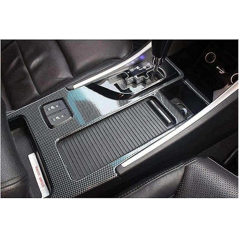 Car Carbon Style Panel Water Cup Holder Cover Trim Car-styling for 2010-2015