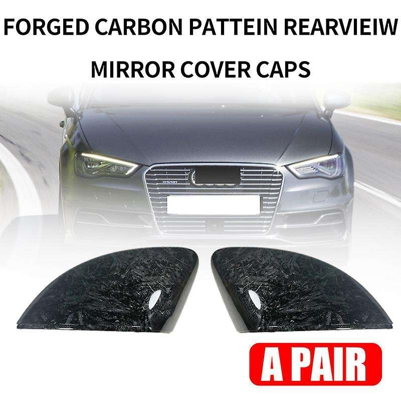 Car Carbon Pattern Side Wing Mirror Cover for  A3 S3 8V 2015-2019