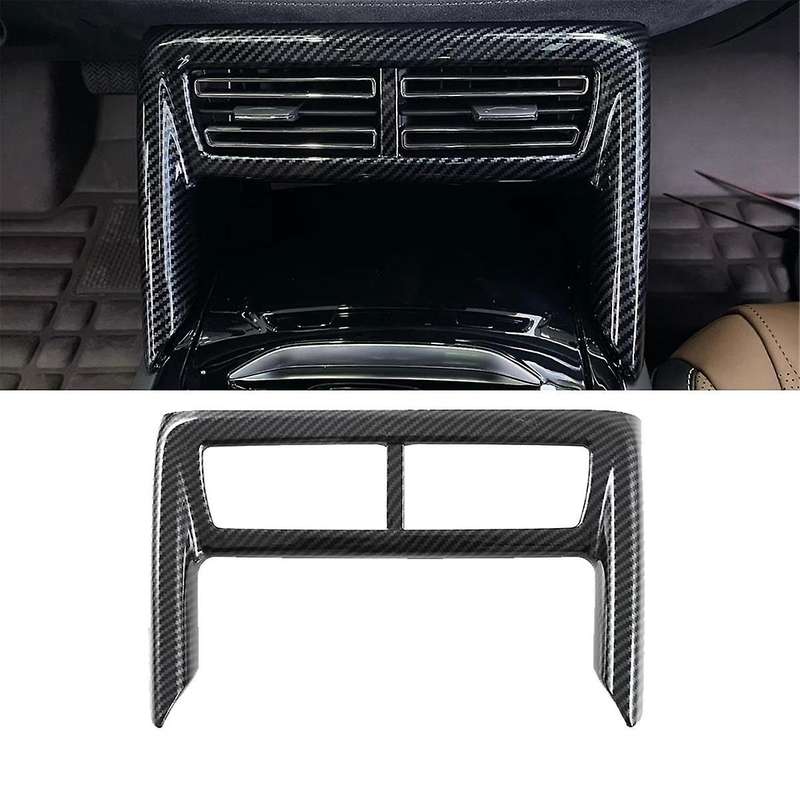 Car Center Air Vent Outlet Panel Cover Trim Decoration Carbon Fiber Look for TANG