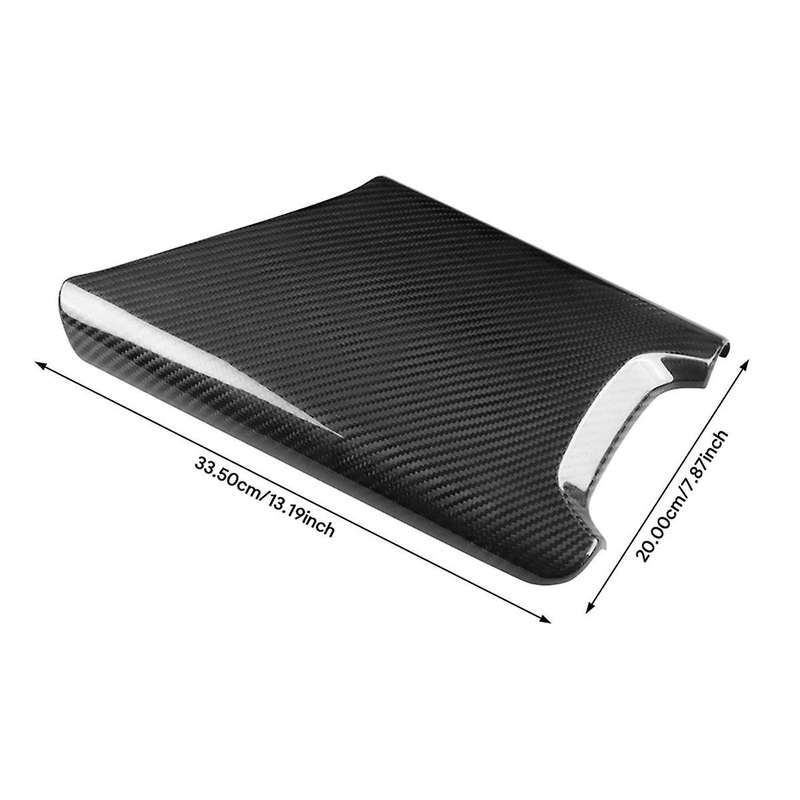 Car Center Armrest Box Cover for C8 2020-2024 Real Hard Carbon Fiber Sticker Interior Accessories