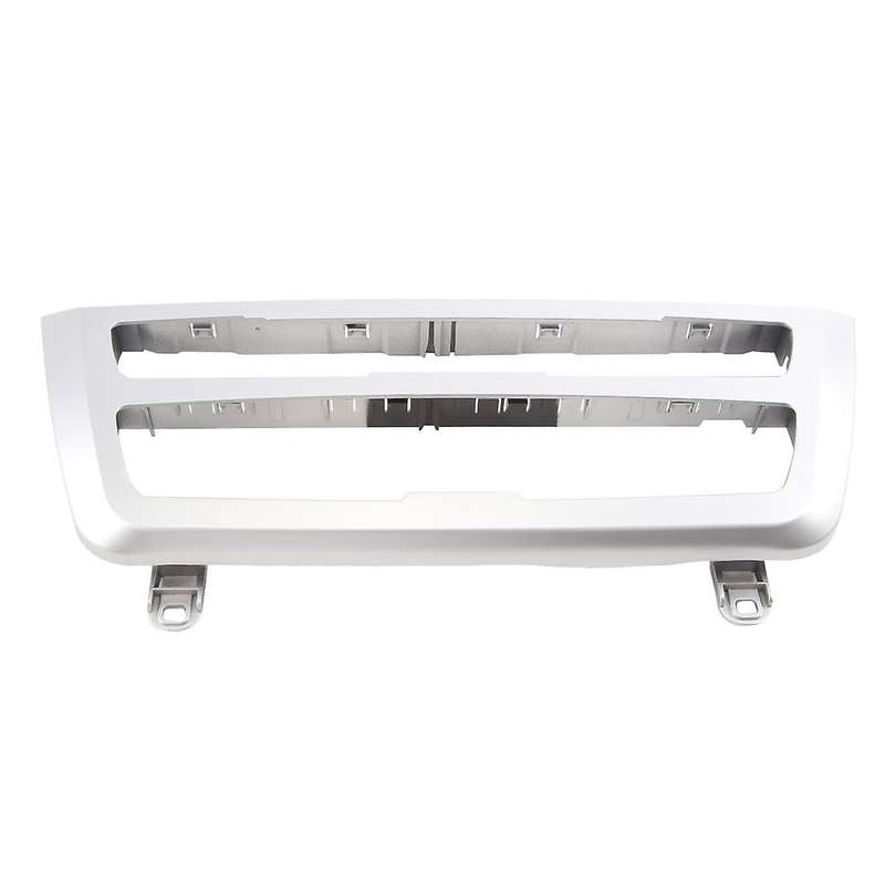 Car Center Air Conditioning Panel AC Instrument Panel Trim Cover for 3 Series 4 Series F30 F35,Silve